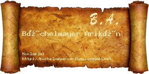 Büchelmayer Arikán névjegykártya